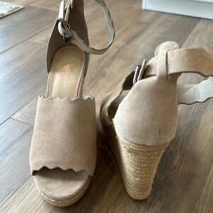 Marc Fisher suede wedges